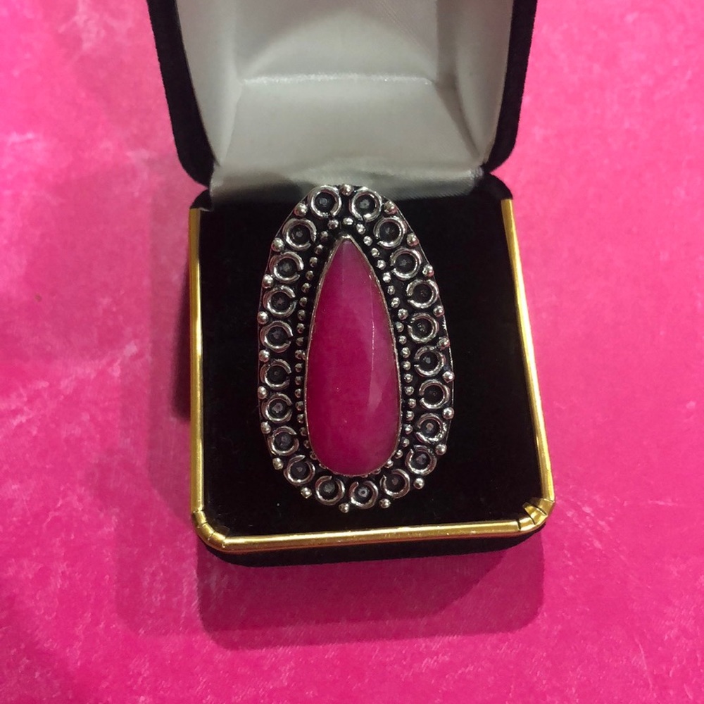 Silver Ruby Ring - image 2